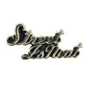 Custom Made Gothic Lapel Pins Street Is Neat Vintage Gift for Men Pinbacks Unique Car Automobile Racing Silver Black