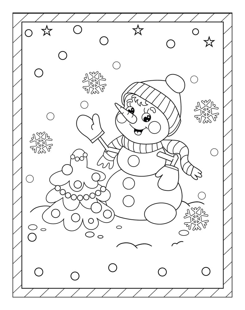 Festive Holiday Coloring Magic - Etsy