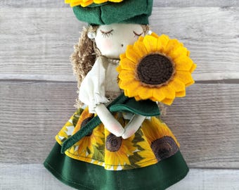 Muñeca hecha a mano Girasol