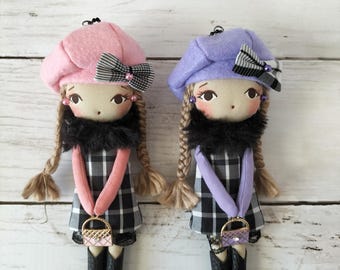 Handmade  lady charm doll , small doll