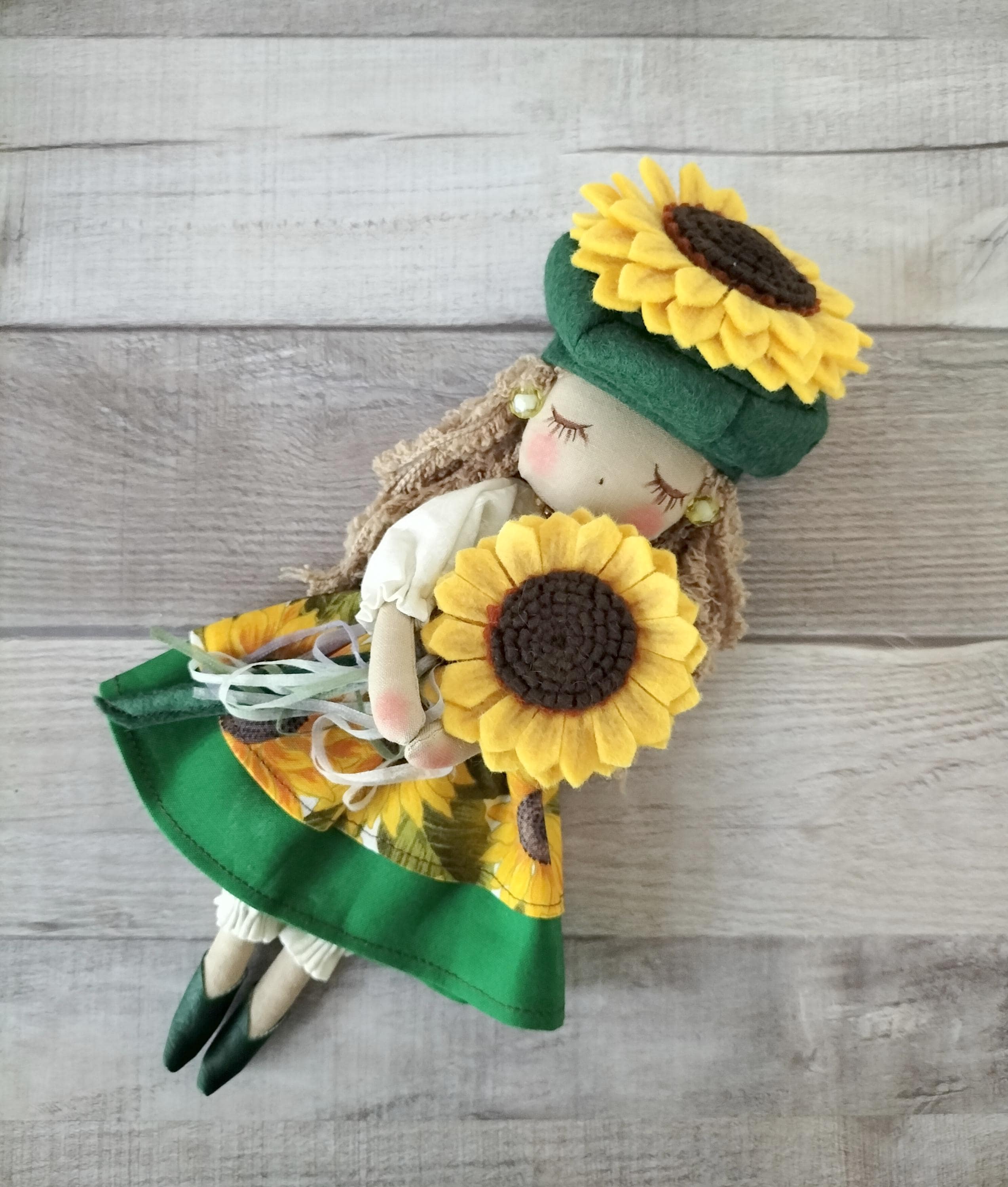 Handmade  Doll Sunflower