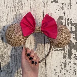 Oreilles de Minnie Mouse léopard