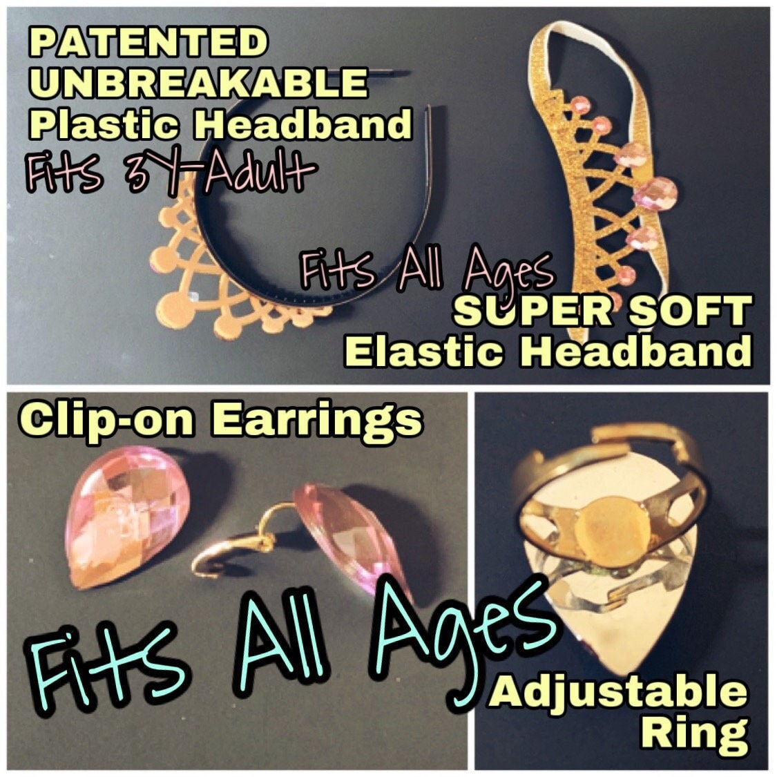 Aurora Crown Set,aurora Elastic Headband,sleeping Beauty,aurora Costume,disney Princess Aurora