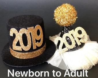 2023 hat,2023 cone hat,kid,baby new years photo prop,elastic headband,2023 party,gift for grand daughter,new years hat,new years conehat