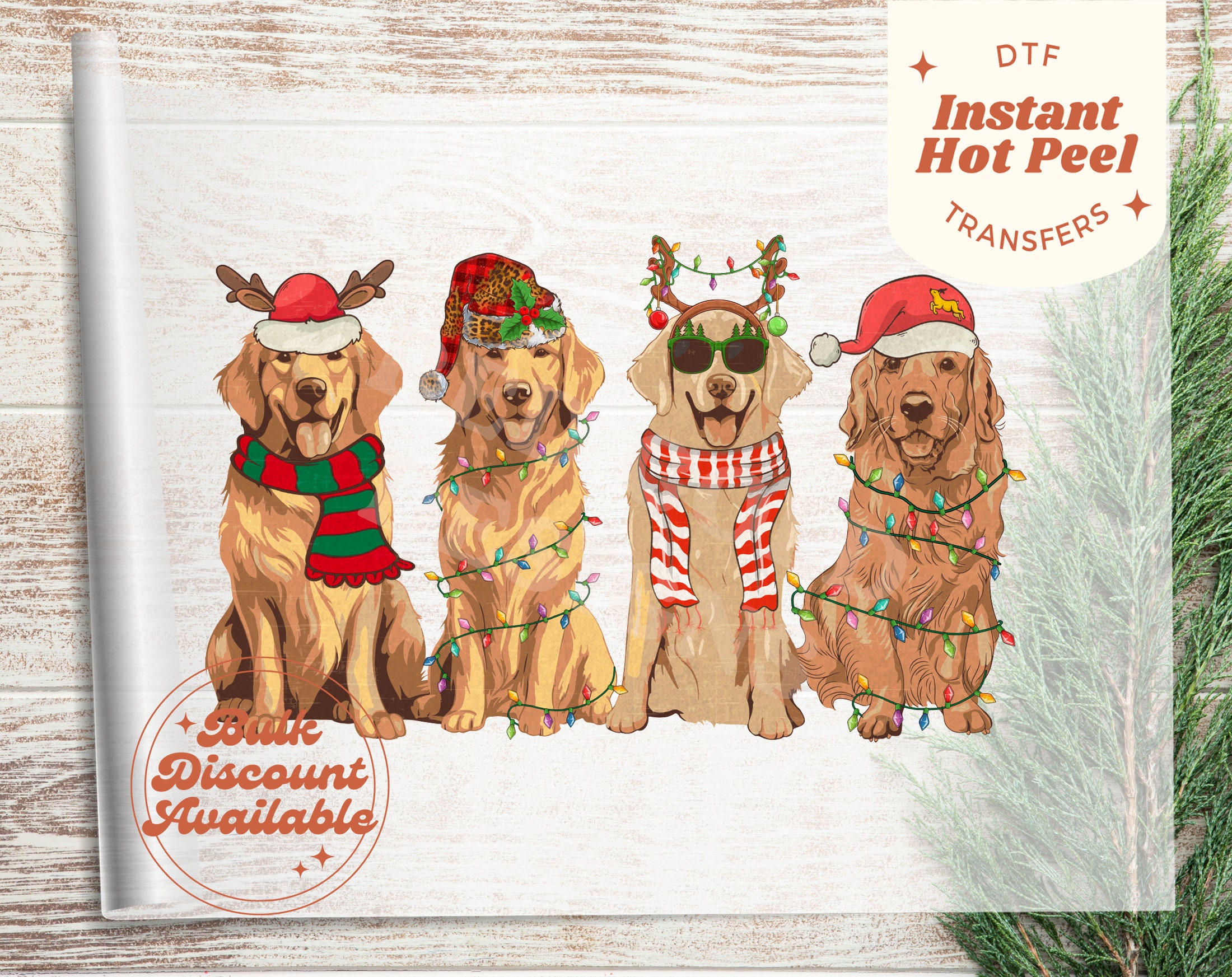 READY TO PRESS Blue Dog Christmas HTV and Sublimation image transfers –  Pixie & Winks