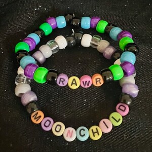 20 pack Kandi bracelet, EDM, PLUR, Rave, Festival accessories, Pony beads, Kandi pattern friendship bracelet