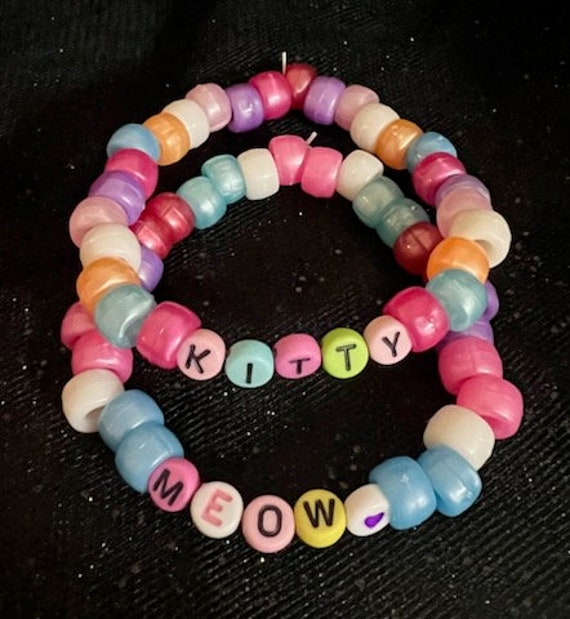 15 Random Kandi Bracelets Kandi Singles, PLUR, Assorted Beaded Bracelets, Rave  Kandi, Friendship Bracelets, Glow Beads, EDC, EDM Kandi 