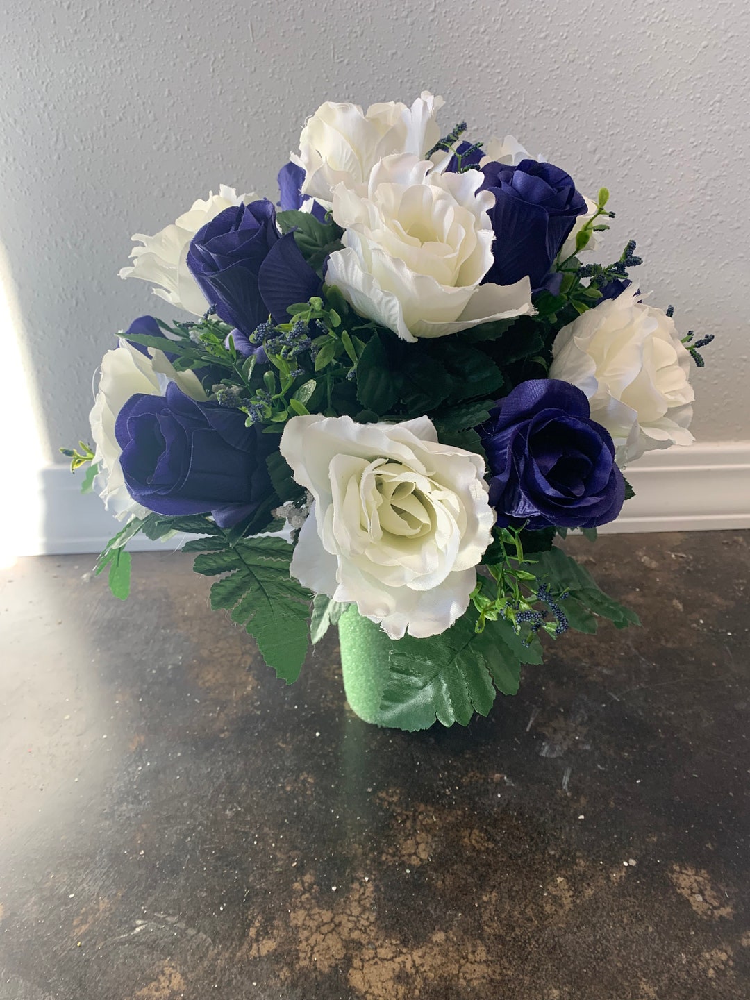 Cemetery Vase Cone Arrangement Memorial Flower Inserts Etsy