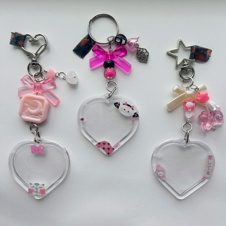 Custom Character Heart Charms image 3