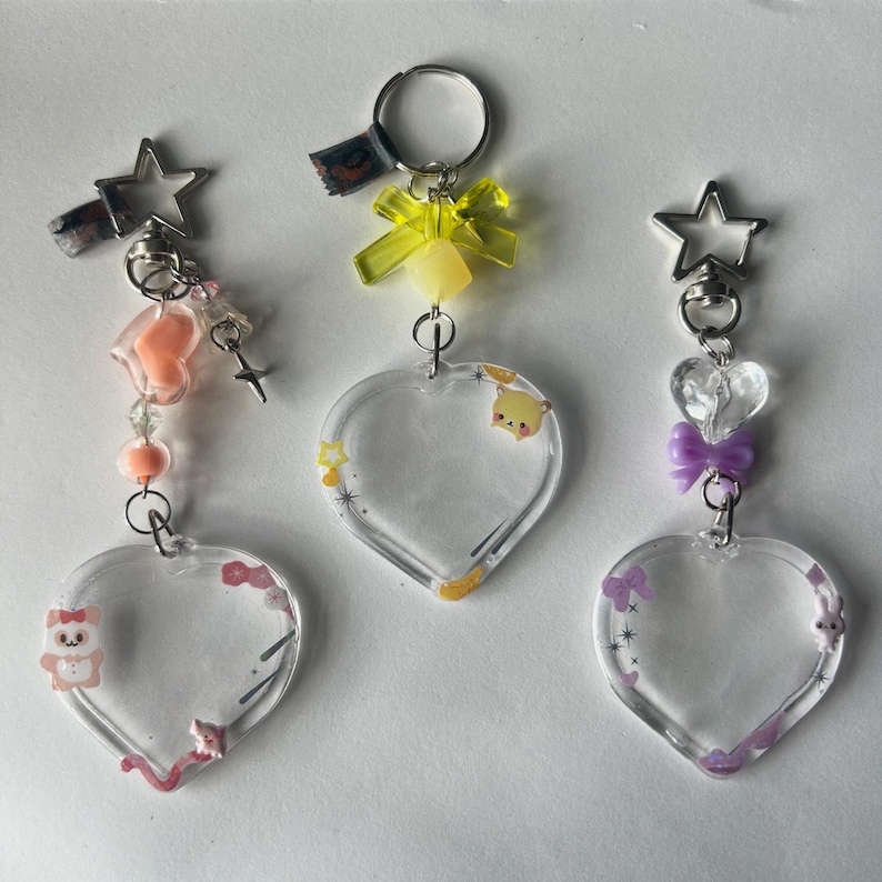 Custom Character Heart Charms image 6