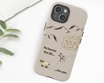 Lost Sheep Parable Phone Case: Christian Scripture, Faith Inspiration