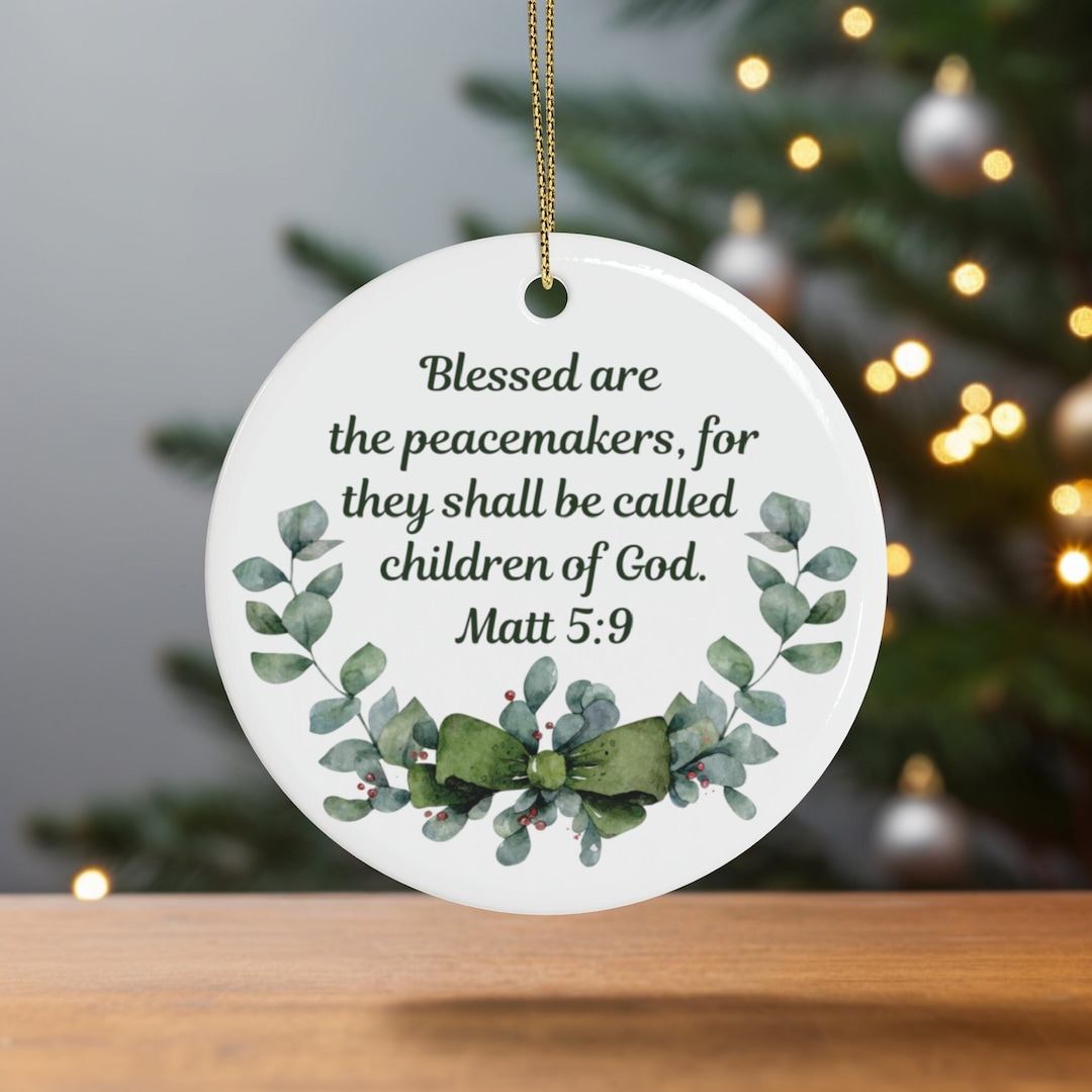 Matthew 59 Bible Christmas Ornament Bible Verse Ornament Etsy