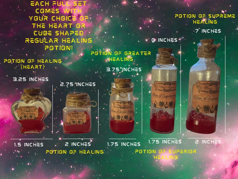 D&amp;D Potion of Healing, Dnd Potion of Healing, Polyhedral Dice Potion of ...