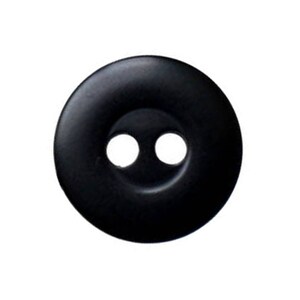 May include: A black plastic button with two holes.