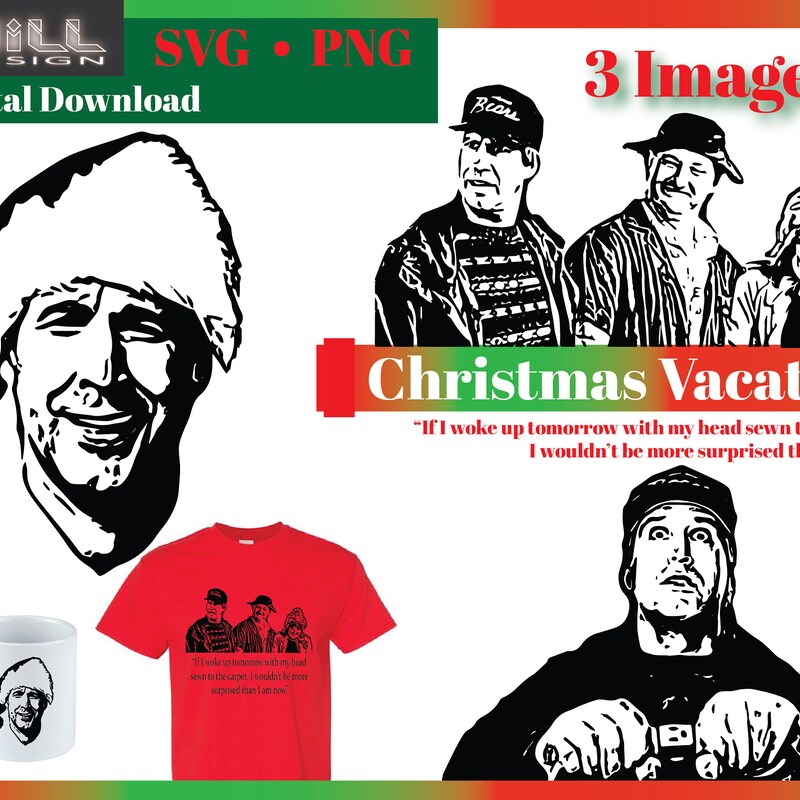 T-shirt Noël Citation Film Clark Griswold - Homme - Coton - Neuf Avec étiquettes