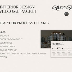 Interior Design Welcome Packet Template | Canva Editable - Etsy
