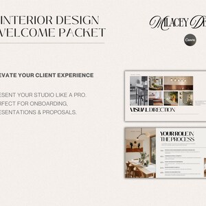 Interior Design Welcome Packet Template | Canva Editable - Etsy