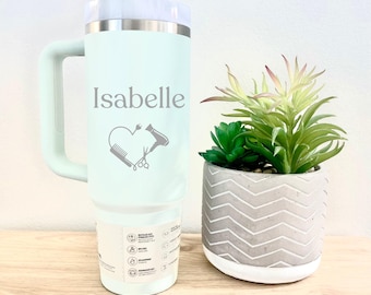 Custom Engraved Stanley Quencher: Gift for Hair Stylist - Personalized Tumbler