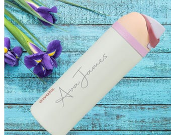 Custom Engraved Owala Water Bottle: Personalized 24 oz FreeSip Cup