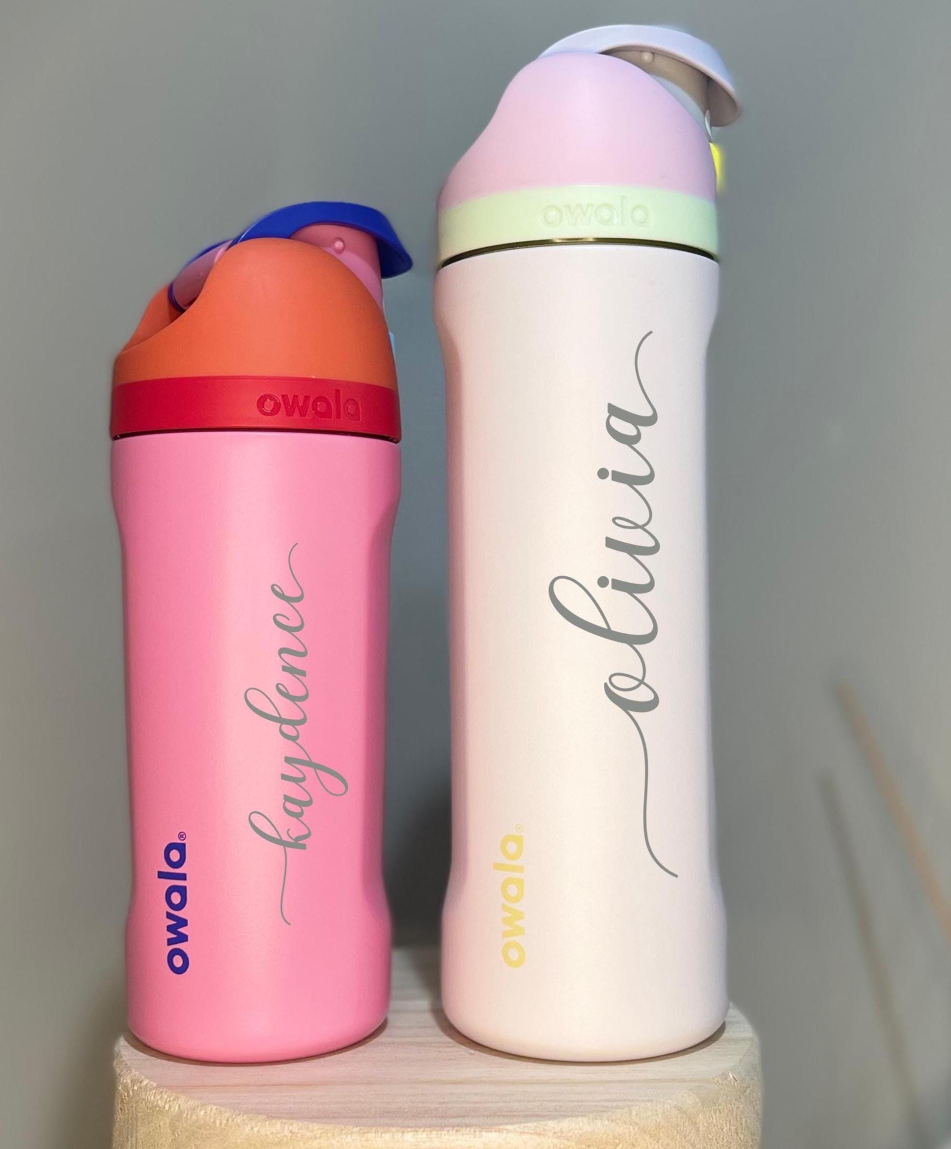 Personalized Authentic Birth Flower Owala Freesip Water Bottle: 24/32 ...