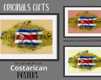 Costa Rican  Indoor and Outdoor Silk Posters