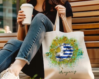 Uruguay Flag Tote Bag, Original Design