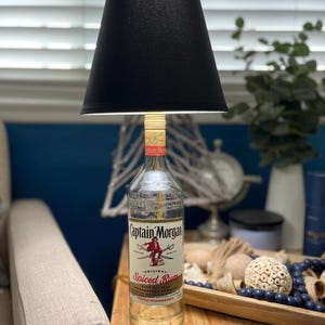 Captain Morgan Liquor Bottle Lamp - Etsy