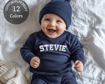 Body de bebé con nombre personalizado, body burbuja personalizado, regalo para baby shower, regalo minimalista para cumpleaños o Navidad