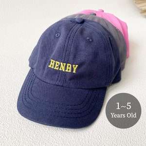 Custom Kids hat, Embroidered Children&#39;s hat, personalized hat, custom summer hat, kids hat, baby monogram hat, Birthday Christmas Gift