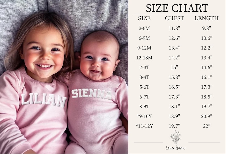 Matching Custom Puff Name Checkered Sweatshirt Bodysuit, Personalized Bubble Romper, Baby Shower Gift, Baby Birthday, Baby Christmas Gift image 11