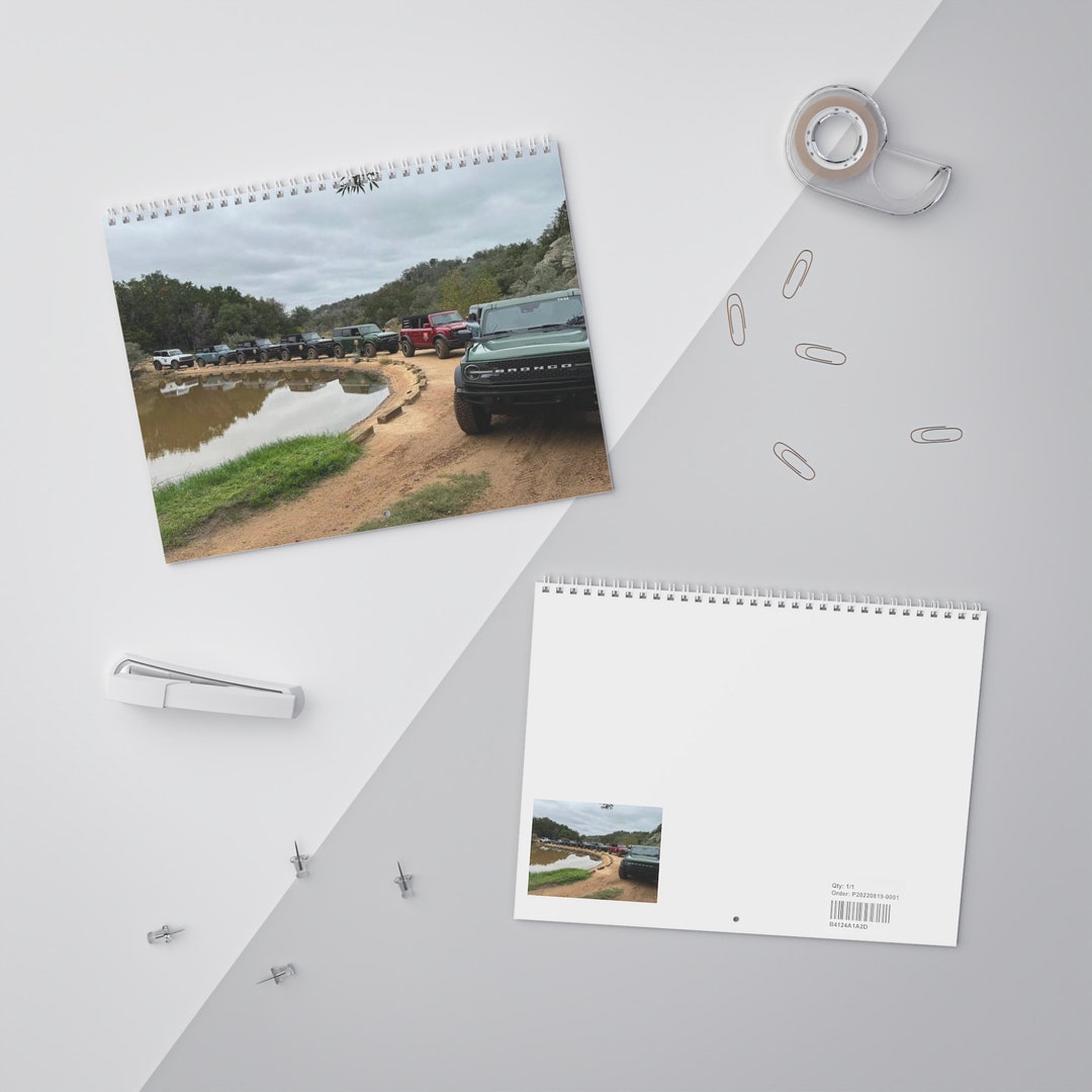 Ford Bronco Wall Calendar 2024 Etsy