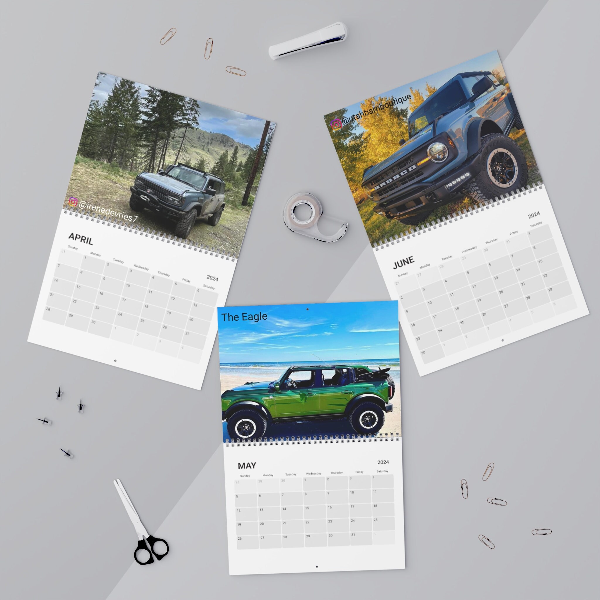 Ford Bronco Wall Calendar 2024 Etsy Ford Bronco Wall Calendar 2024 Etsy