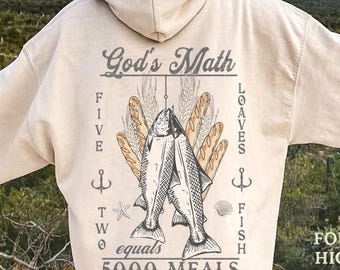 Jesus Feeds 5000 PNG: Christian Bible Verse Digital Download