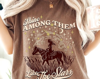 Christian Cowgirl T-Shirt: Retro Western Rodeo Comfort Colors Tee