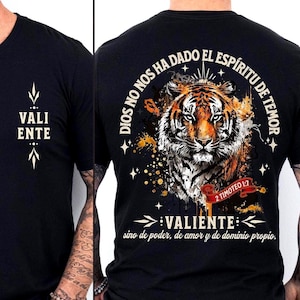 Dios No Nos Ha Dado un Espíritu de Temor PNG | 2 Timoteo 1:7 Descarga Digital | Tigre Valiente Sublimación Cristiana | Hombre De Dios PNG