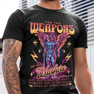 Mighty Angel Battle T-Shirt: Christian Scripture Tee