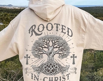 Rooted in Christ PNG: Christian Tree Design (Digital Download)