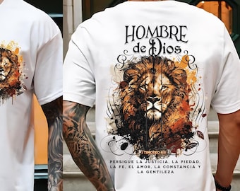 Hombre De Dios Descarga Digital, Diseño Christiano, Jesucristo PNG, Frases Religiosas PNG, Maranatha, Cristiano Sublimación, León de Judá