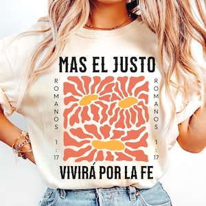 El Justo Vivira Por La Fe PNG Spanish Christian Frases PNG Biblicas Frases Cristianas Dios Cristo Descarga Digital Regalo Ideas Mujer PNG