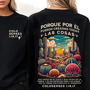 Porque por Él Fueron Creadas Todas Las Cosas, Descarga Desierta, Diseño Christiano, Jesucristo, Frases Religiosas, Cristiano Sublimación