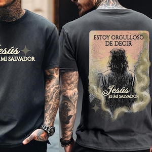 Jesús es mi Salvador Arte Cristiano PNG | Diseño religioso digital para camisetas, fe en Dios, orgulloso de ser Cristiano, Diseño de Fe