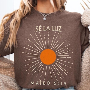 Cristiana Sé la Luz - Mateo 5:14 PNG | Diseño Religioso Inspirador | Archivo Digital  Religioso para Sublimación, Camisetas, Tazas y Más |