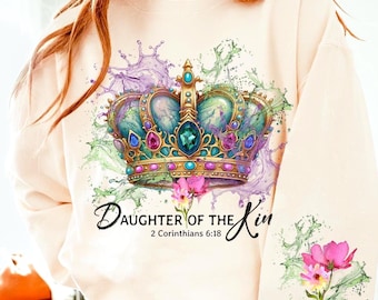 Daughter Of The King PNG: Christian Crown, Armor Of God Art (Digital Download) Best seller