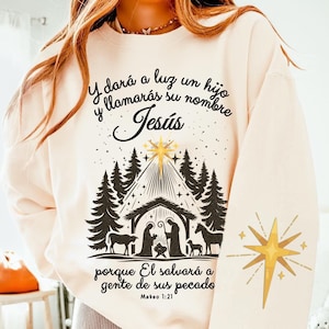 Nacimiento de Jesús PNG, Descarga Digital Pesebre Navidad PNG, Mateo 1:21 Navidad PNG, Frases De Navidad Cristianas, Diseños en Español Png