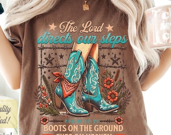Christian Cowgirl Boots PNG: Faith Western Sublimation (Digital Download), Boots on the Ground