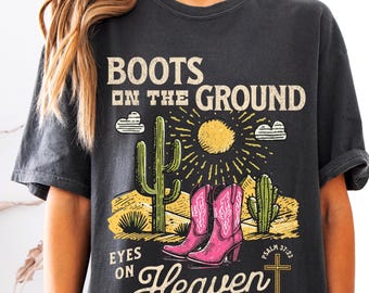 Christian Cowgirl Boots PNG: Western Bible Verse Art (Digital Download