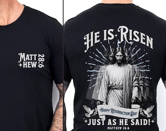 He Is Risen PNG: Christian Easter Design (Digital Download)