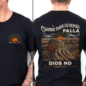 Cuando Todo Falla Dios No - Salmo 25:5 PNG | Diseño Religioso Retro | Digital Vaquero Cristiano | Descarga Diseños Cristianos Hombre De Dios
