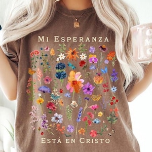 Mi Esperanza Está en Cristo PNG, Christian Spanish PNG, Frases Biblicas png, Mexican Floral PNG, Frase Cristianas png, Mujer Virtuosa png