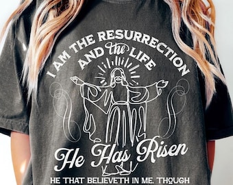 He Has Risen PNG: Christian Easter Design (Digital Download)